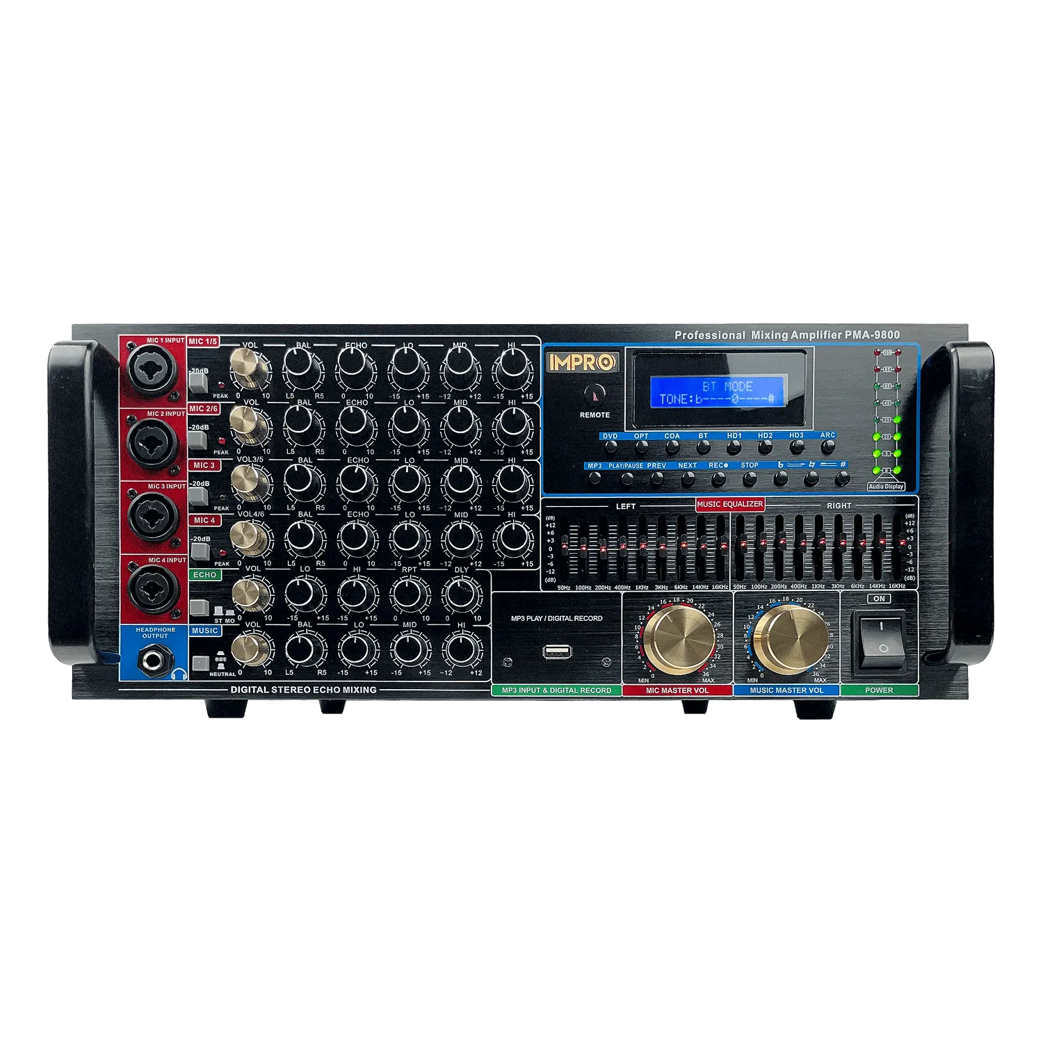 ImPro Epic Star Plus Package 1 with Mixing Amplifier, Speakers, Microphones, and Accessories (6 items)
