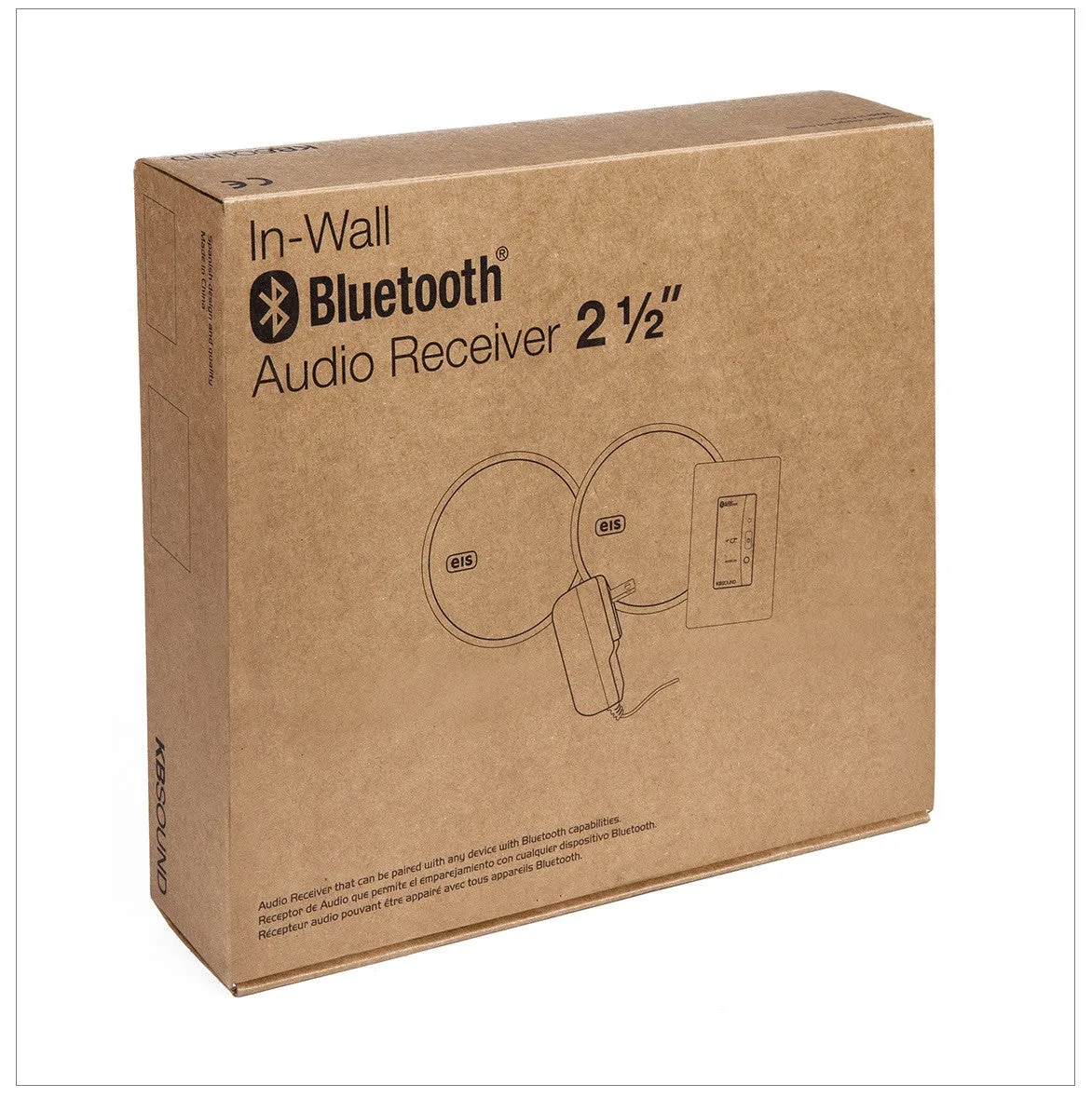 In Wall Bluetooth Audio Receiver 2.5" Kit