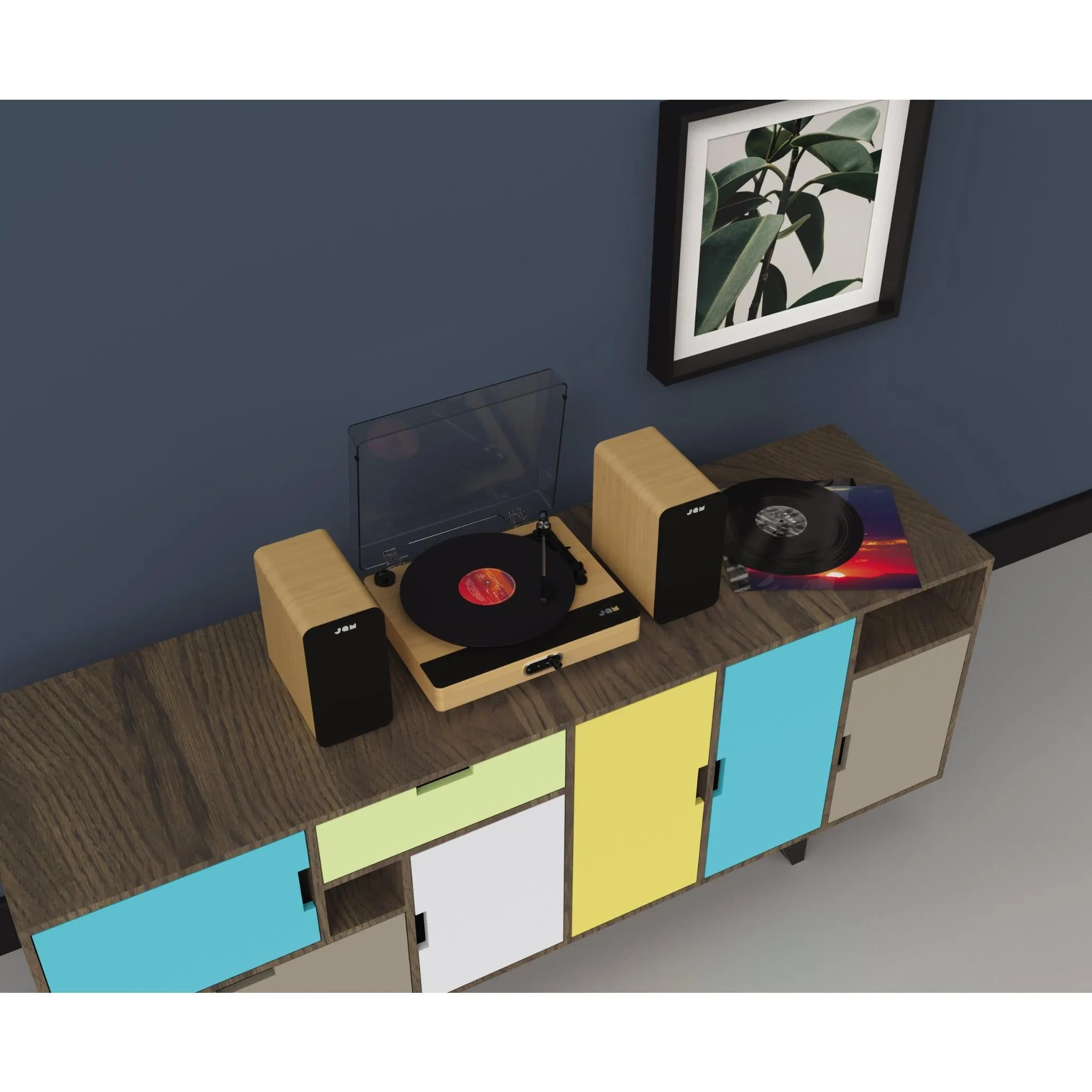 Jam Sound Stream  Turntable (Wood)