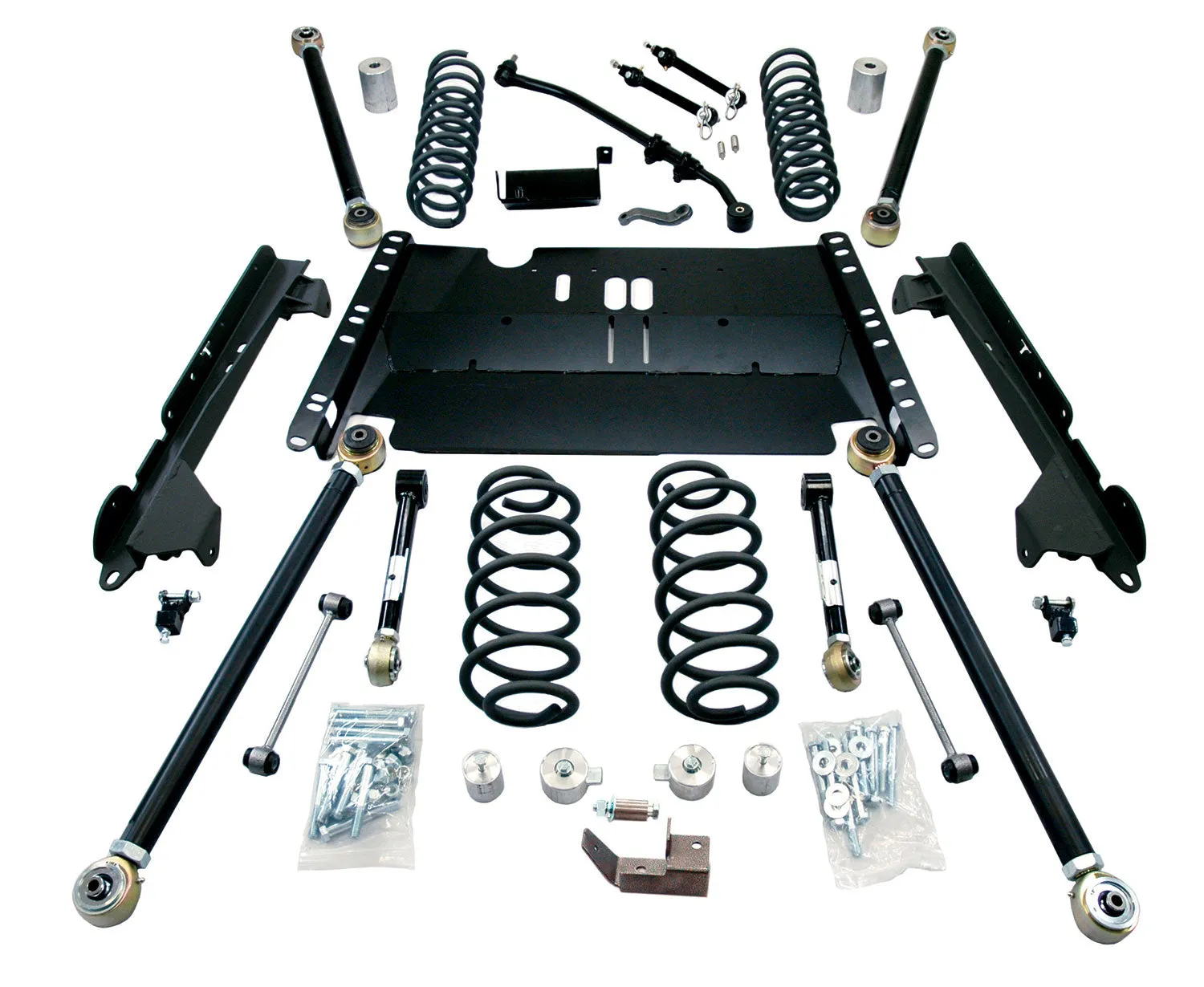 Jeep LJ Unlimited 4 Inch Enduro LCG Long Flexarm Suspension System No Shocks 97-06 Wrangler LJ TeraFlex
