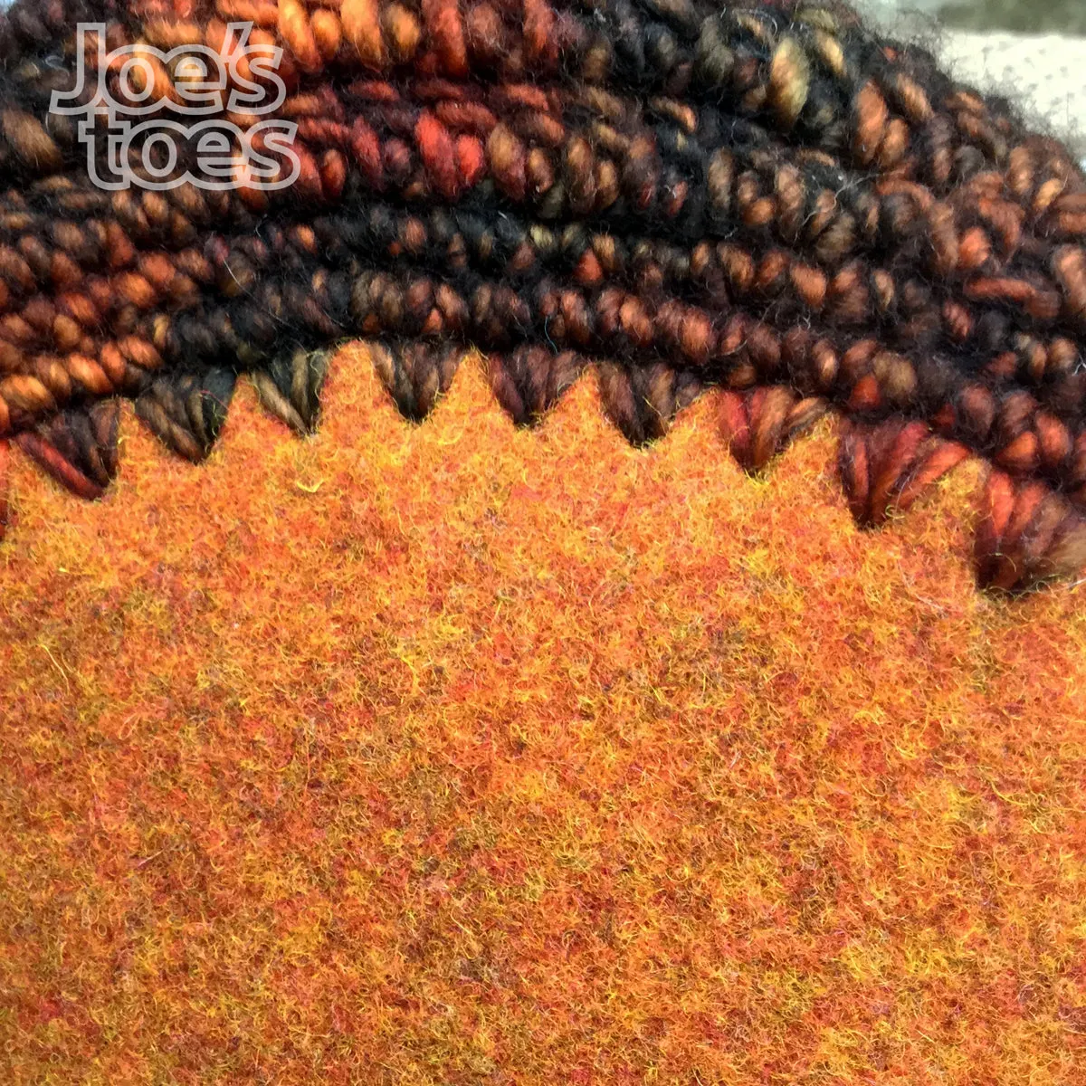 Joe's Toes Felt Bag or Bowl Base - Circle with Punch Holes