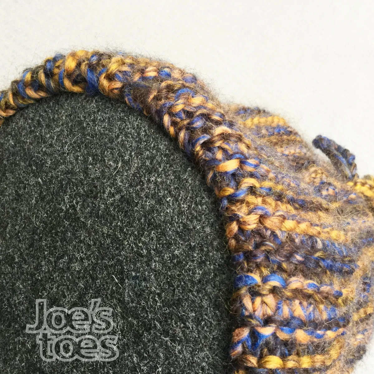 Joe's Toes Felt Bag or Bowl Base - Circle with Punch Holes