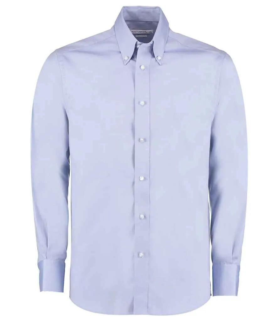 K188 - Kustom Kit Premium Long Sleeve Tailored Oxford Shirt