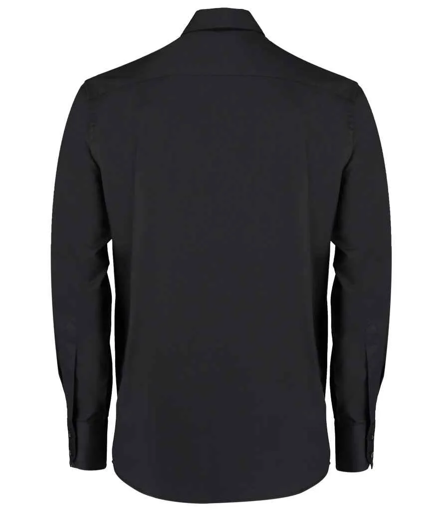 K188 - Kustom Kit Premium Long Sleeve Tailored Oxford Shirt