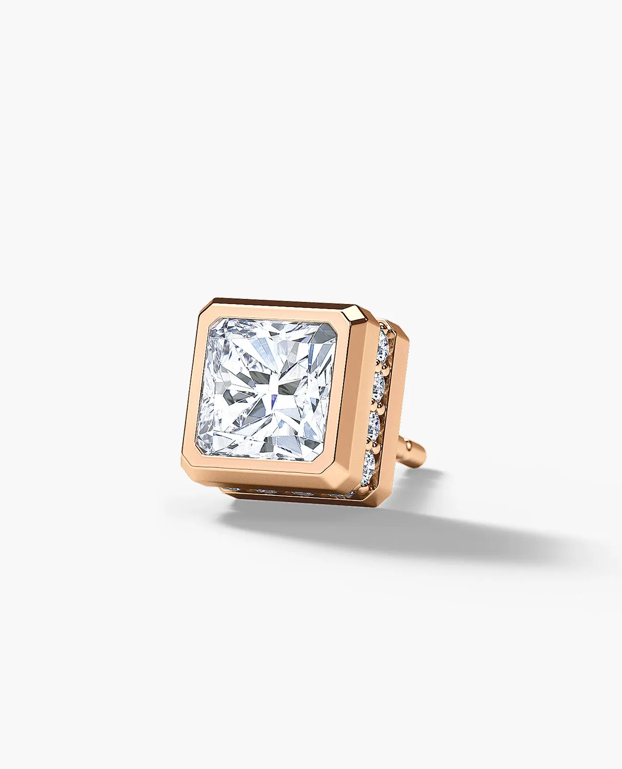 LA PAZ Gold Single Stud Earring with 1.06ct Diamonds