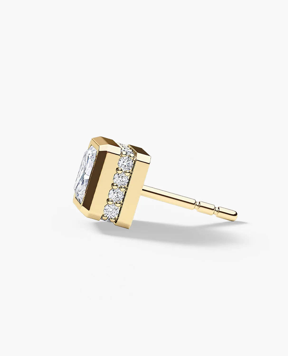 LA PAZ Gold Single Stud Earring with 1.06ct Diamonds
