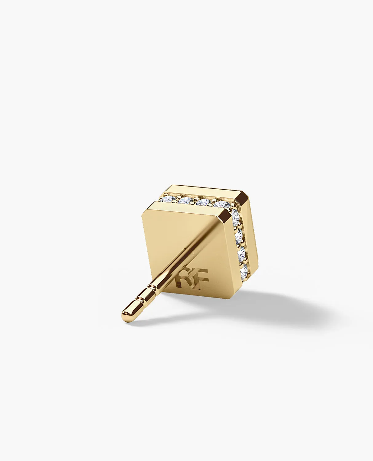 LA PAZ Gold Single Stud Earring with 1.06ct Diamonds