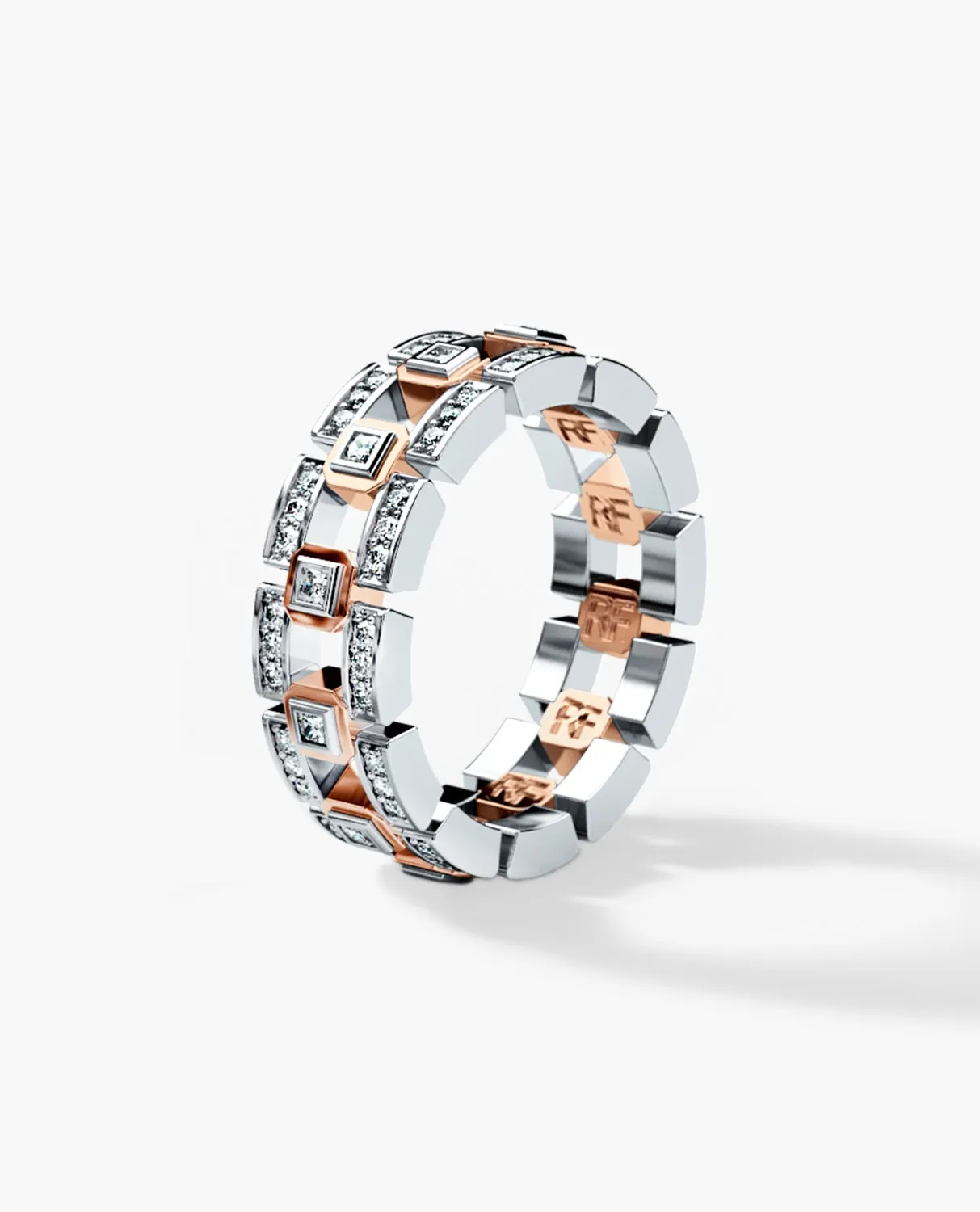 LA PAZ Two-Tone Gold Ring with 0.50ct Diamonds
