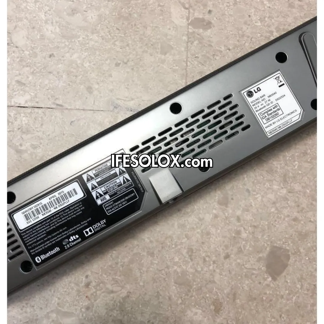 LG NB3540 2.1Ch 320W High Resolution Bluetooth Sound Bar with Wireless Subwoofer - Foreign Used