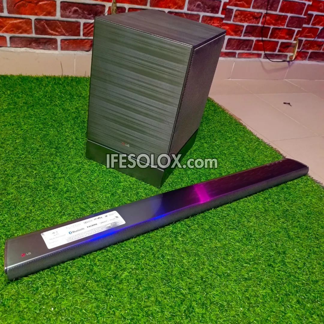 LG NB4540 4.1Ch 320W Super Surround Slim Bluetooth Sound Bar with Wireless Subwoofer - Foreign Used