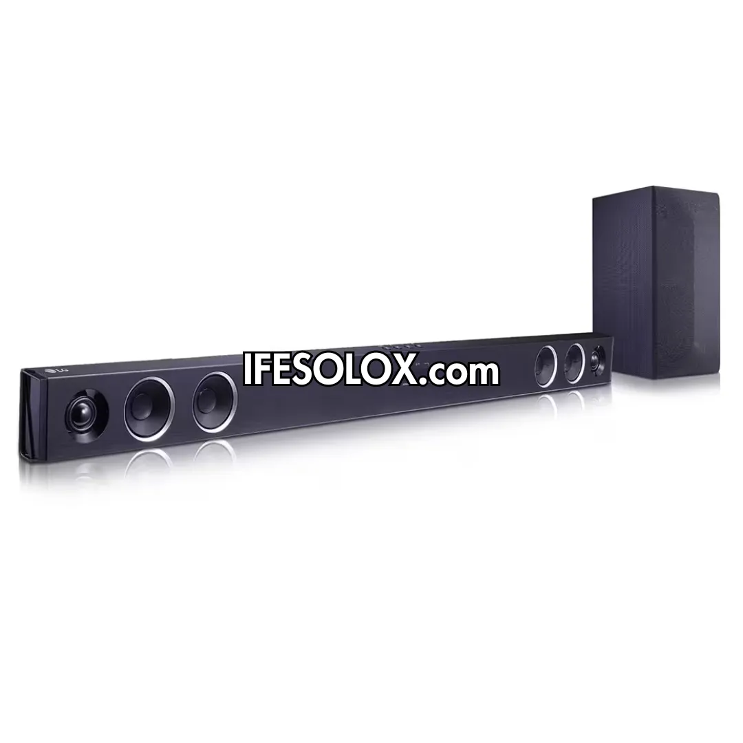 LG SQC2 2.1Ch 300W High Resolution Bluetooth Sound Bar with Wireless Subwoofer - Brand New