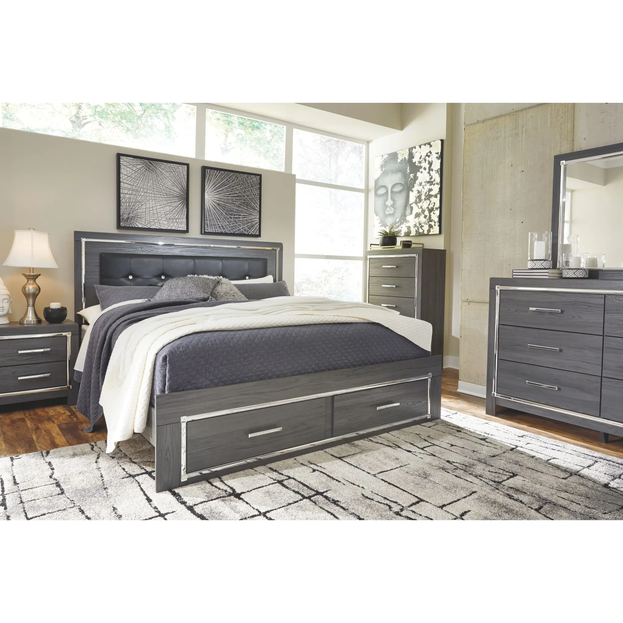 Lodanna Storage Panel Bed