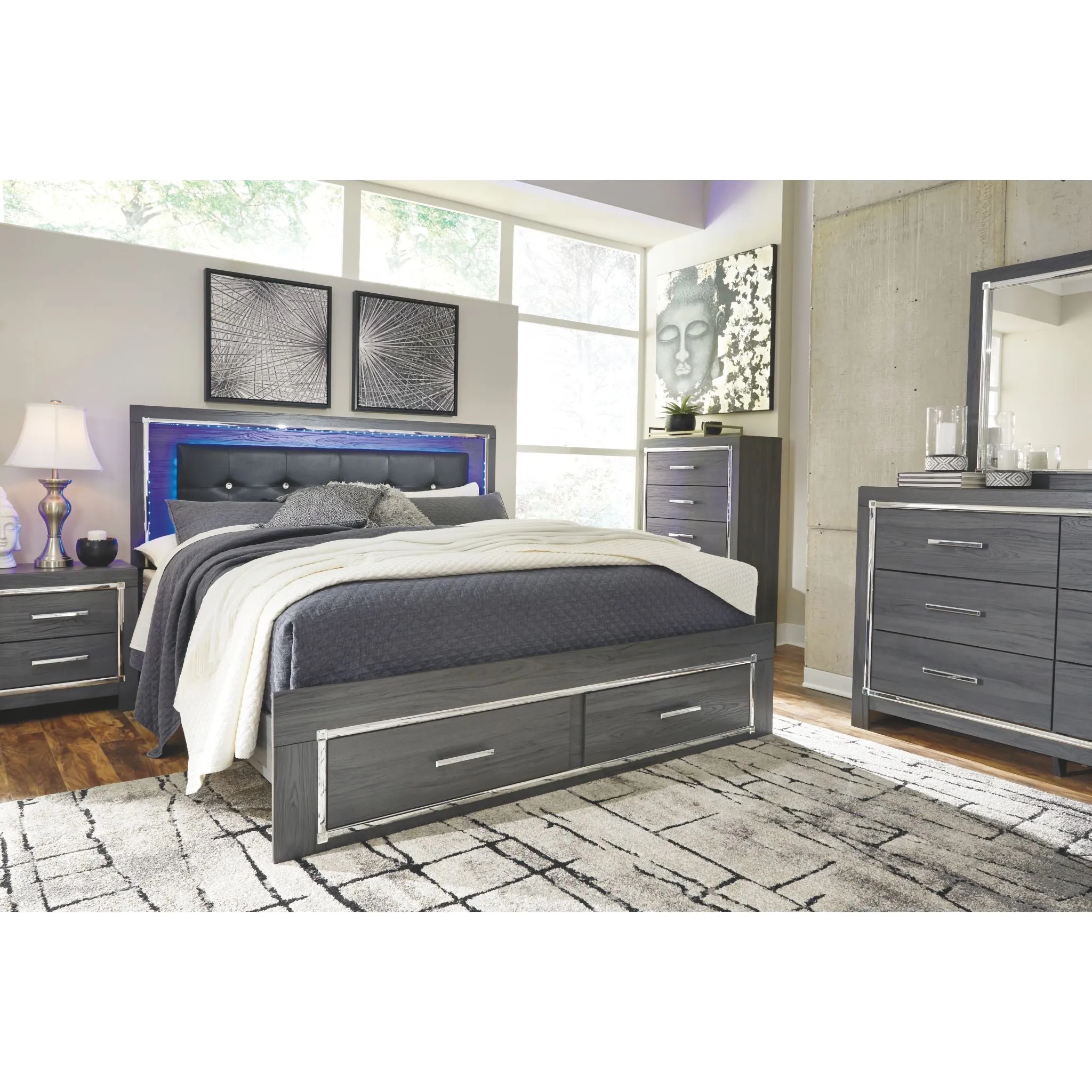 Lodanna Storage Panel Bed