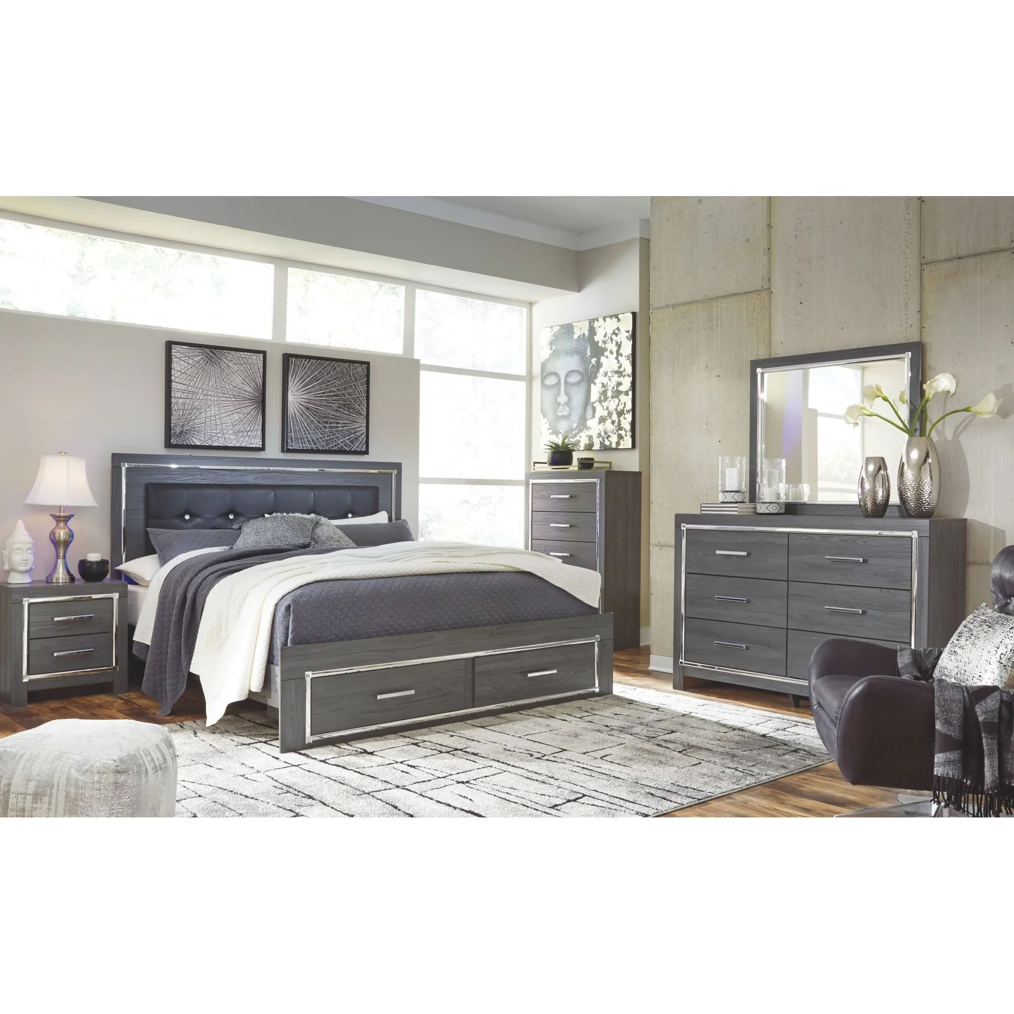 Lodanna Storage Panel Bed