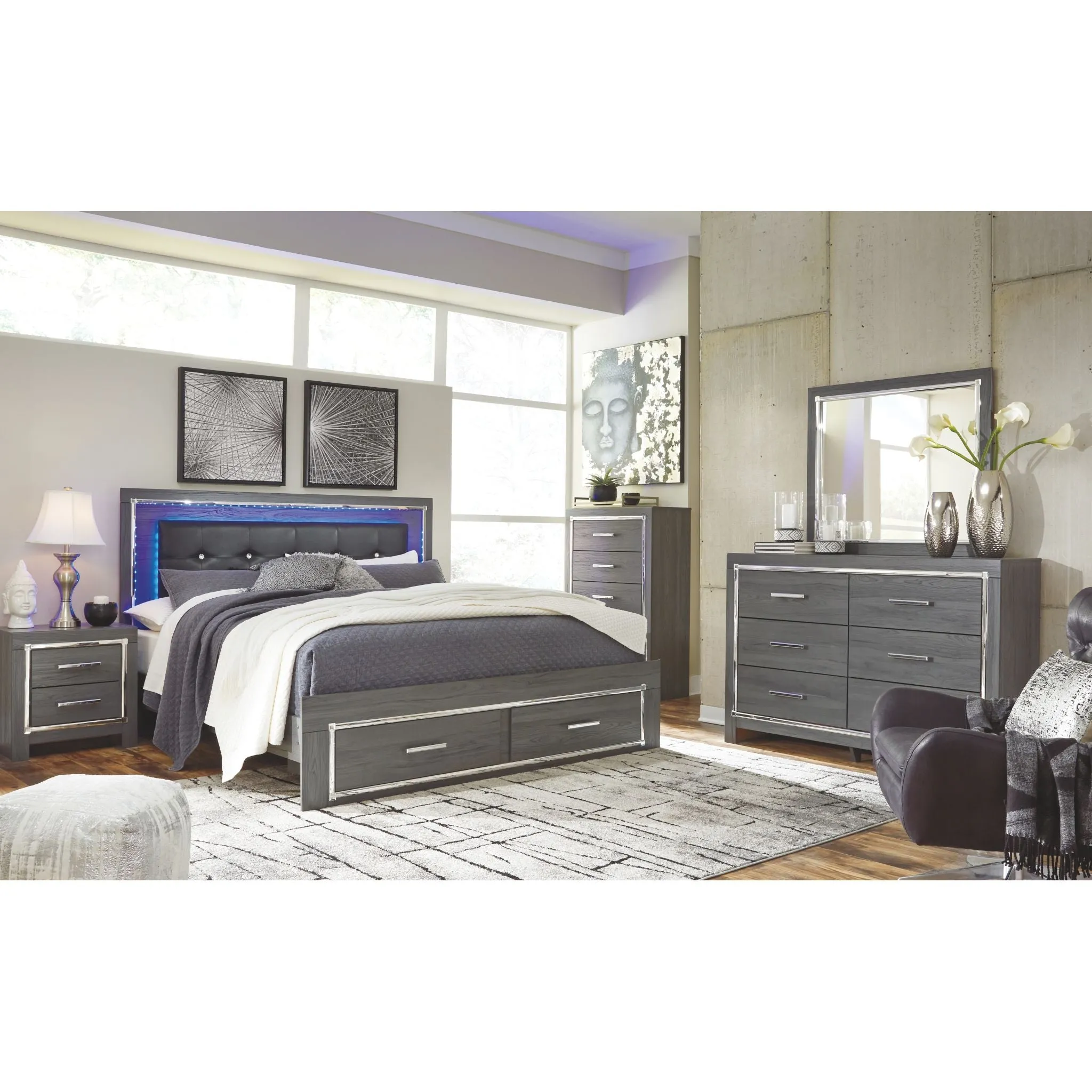 Lodanna Storage Panel Bed