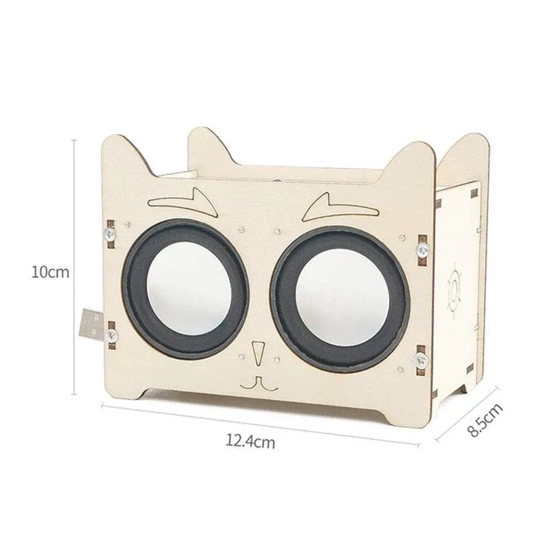 Lucky Cat DIY Wireless Bluetooth Speaker Educational Electronic Science Experiment Production Kit STEM