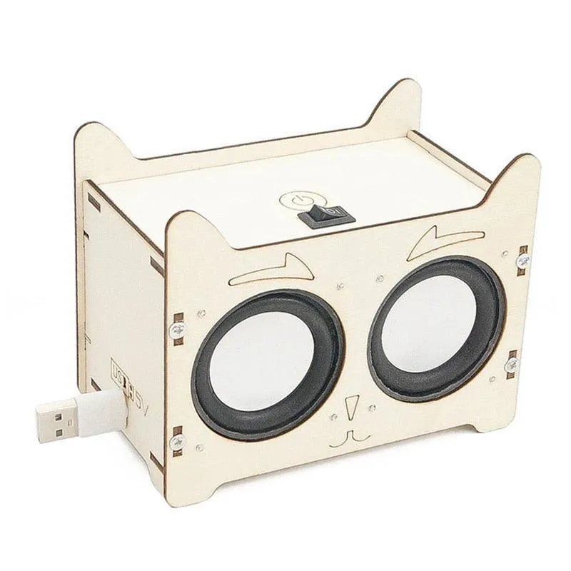 Lucky Cat DIY Wireless Bluetooth Speaker Educational Electronic Science Experiment Production Kit STEM