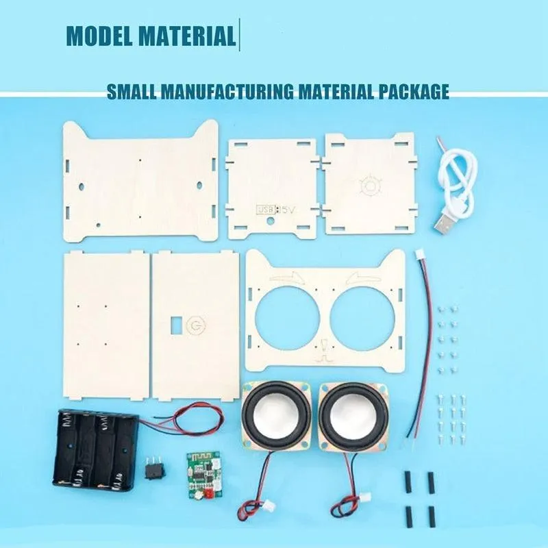 Lucky Cat DIY Wireless Bluetooth Speaker Educational Electronic Science Experiment Production Kit STEM