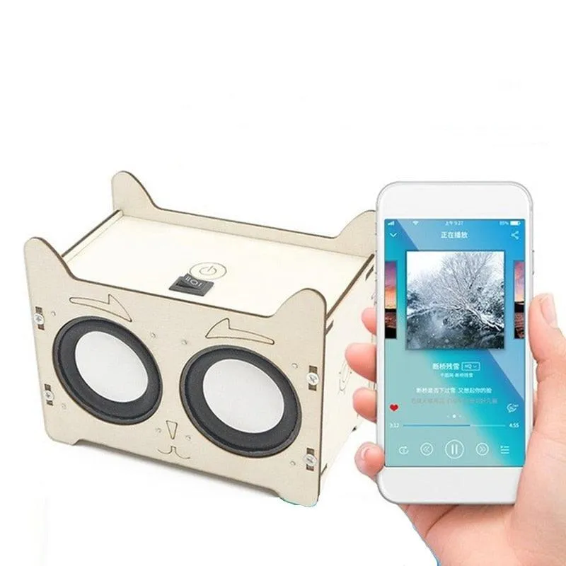 Lucky Cat DIY Wireless Bluetooth Speaker Educational Electronic Science Experiment Production Kit STEM