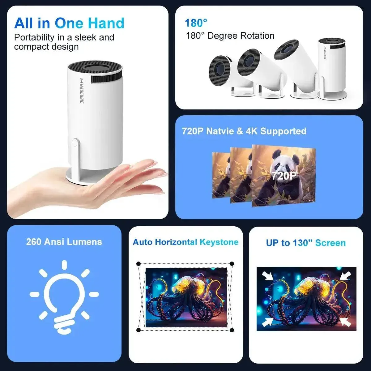 Magcubic HY300 Pro 4K Projector with Android 11