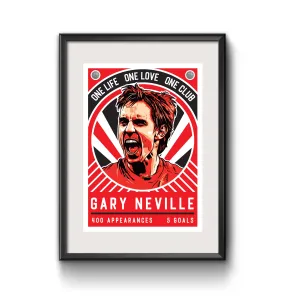 Man U Gary Neville Print