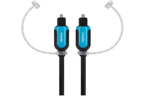 Maplin Optical Audio TOSlink Male to TOSlink Male Cable - Black, 10m