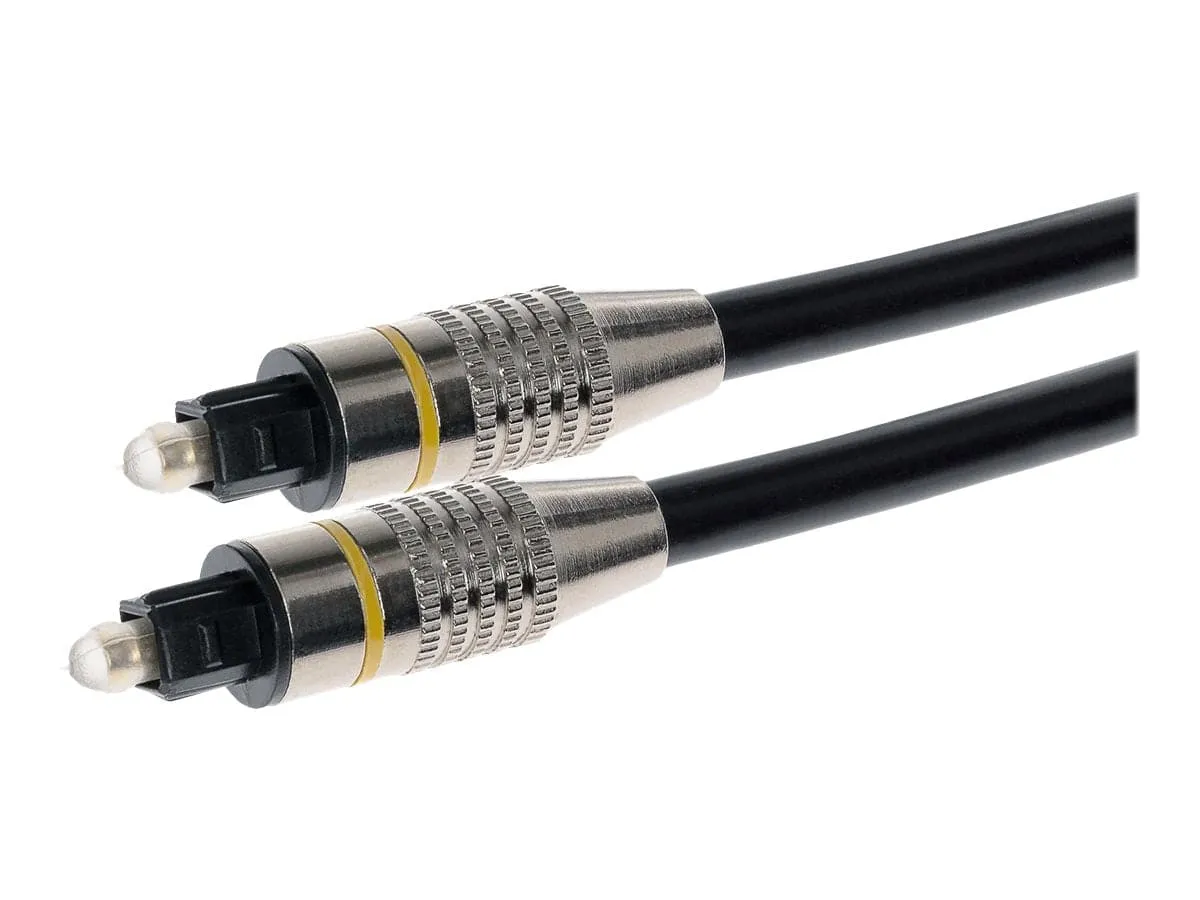 Maplin TOSlink Optical Audio Cable - Black, 2m
