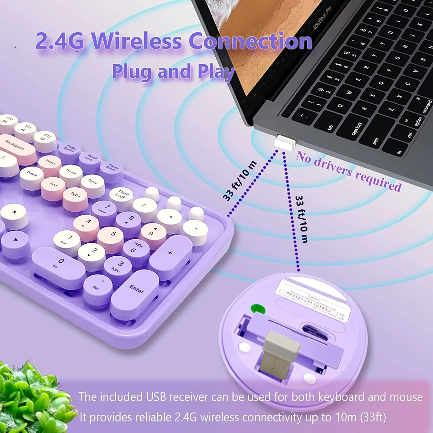Mofii Wireless Keyboard and Mouse Combo