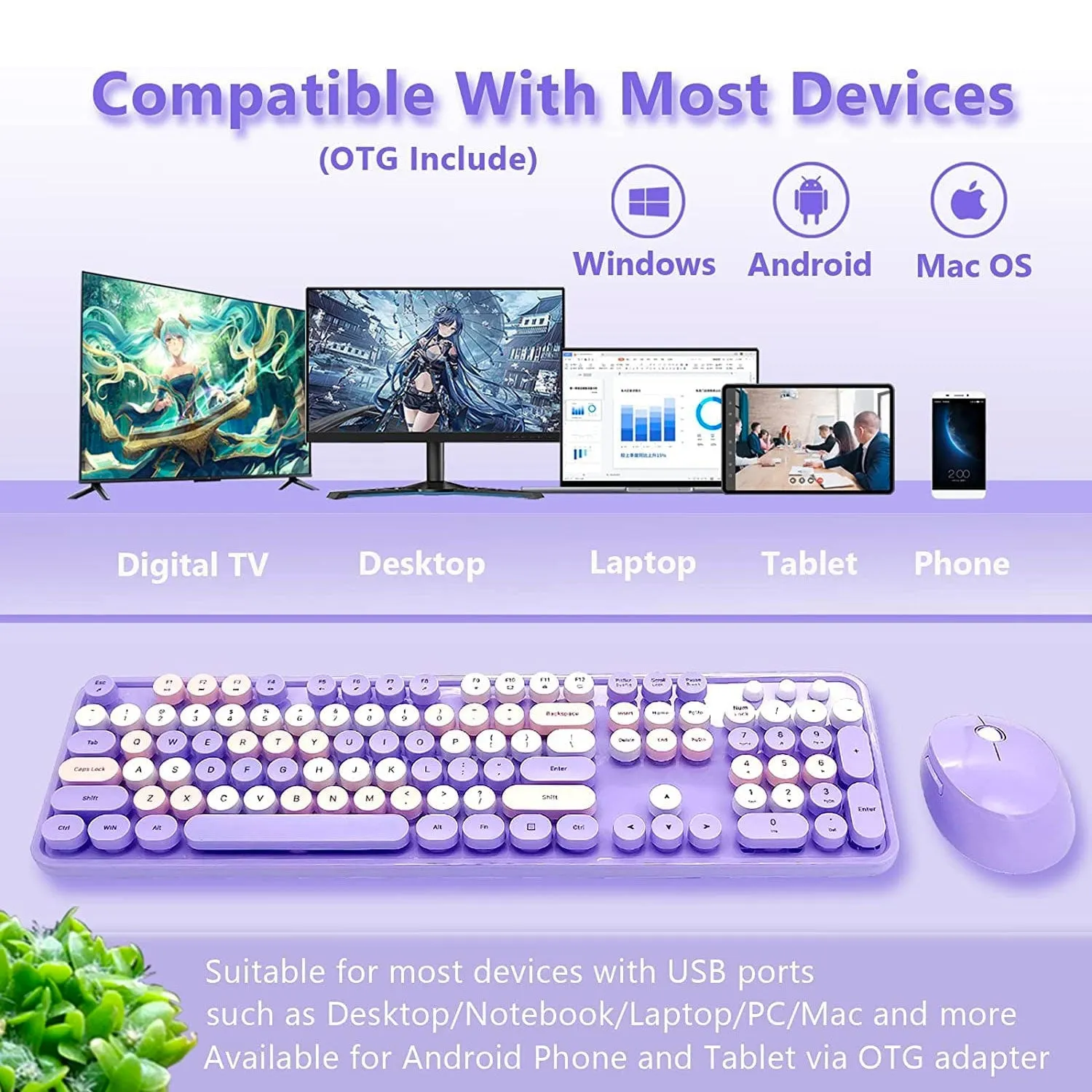 Mofii Wireless Keyboard and Mouse Combo