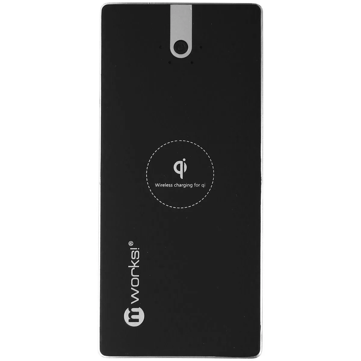 mWorks! mPOWER! 8,000mAh Wireless Charging Portable Power Bank - Black/Silver