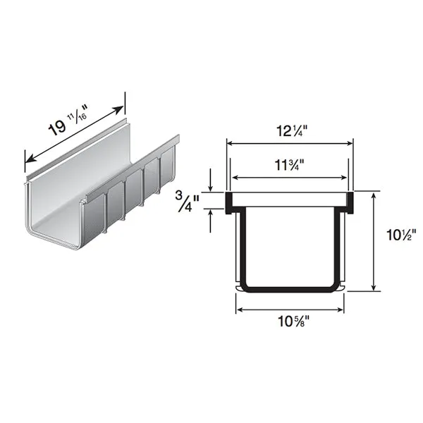 NDS - 843 - 12"X20" Deep Profile Channel