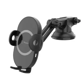 New 15W car wireless charger cell phone bracket strong suction cup magnetic wireless charger for Magsafe（H123 C134）