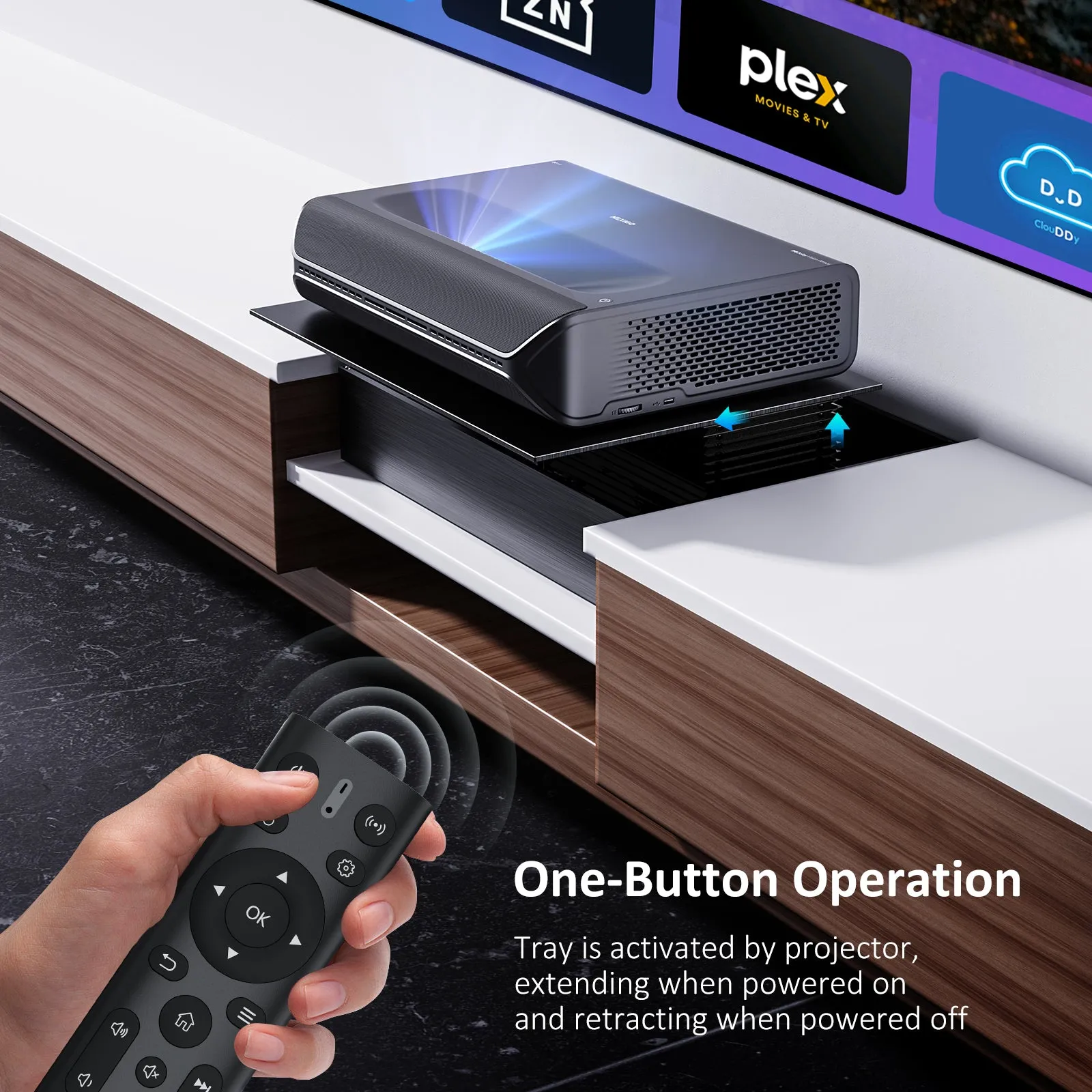 NexiGo Lifting Slider Tray For UST Projectors