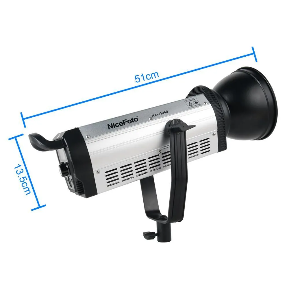 Nicefoto HA-3300B 330W 5500K Daylight COB LED Video Studio Light (Bowens Mount)