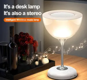 Night Light Wine Glass Colorful Wireless Speakers
