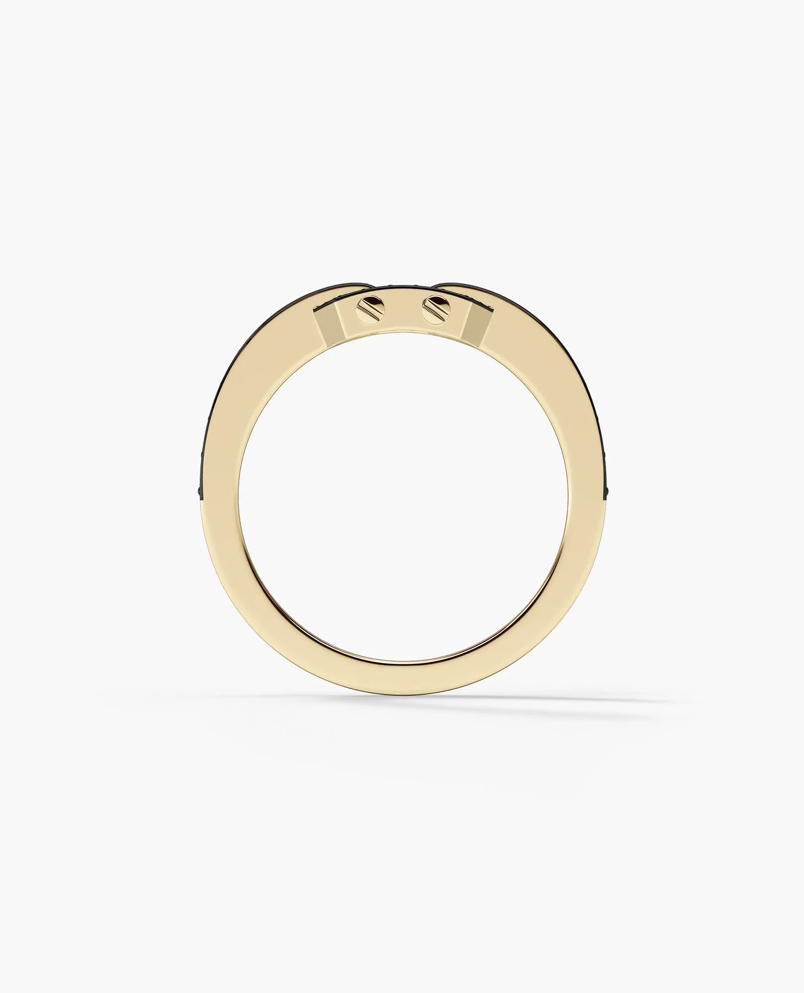 NORTHSTAR MINI Gold Ring with 0.50ct Black Diamonds