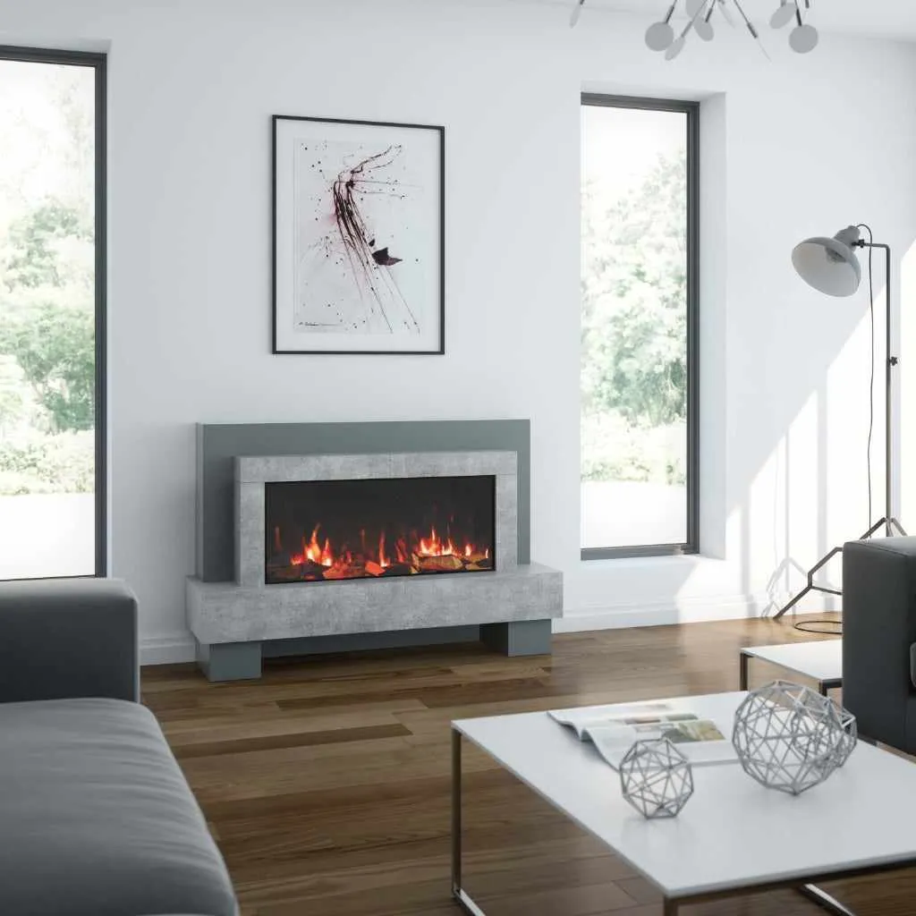 OER California Electric Fireplace suite