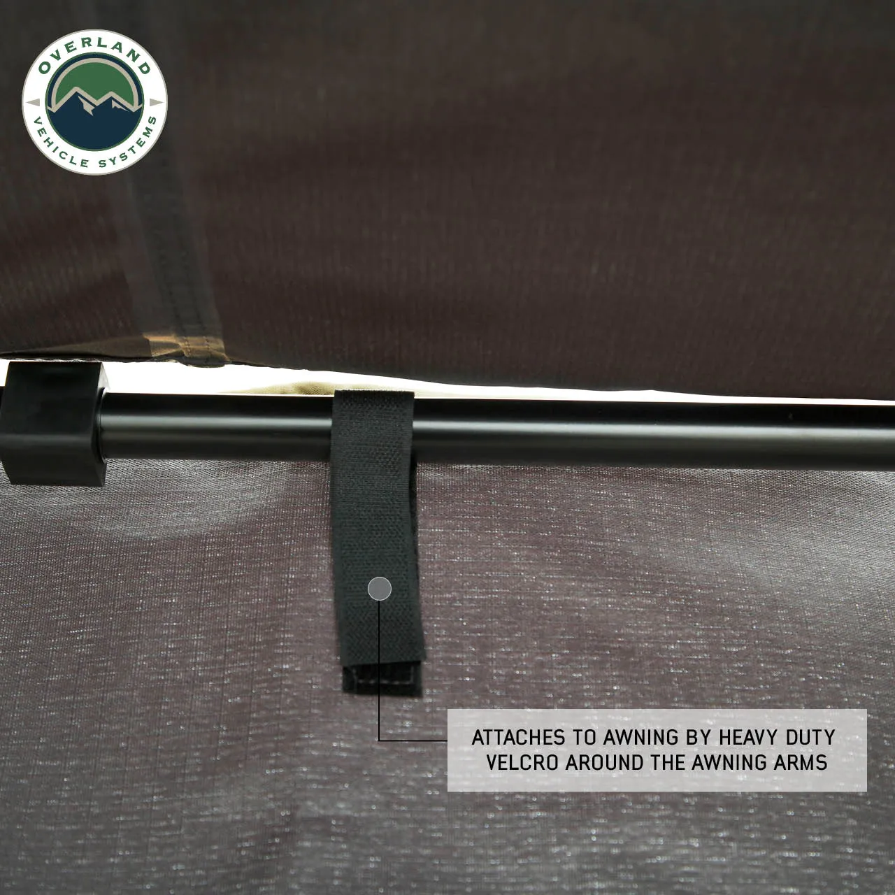 Overland Vehicle Systems Nomadic Awning Side Wall 2.0 - 2.0 x 2.2