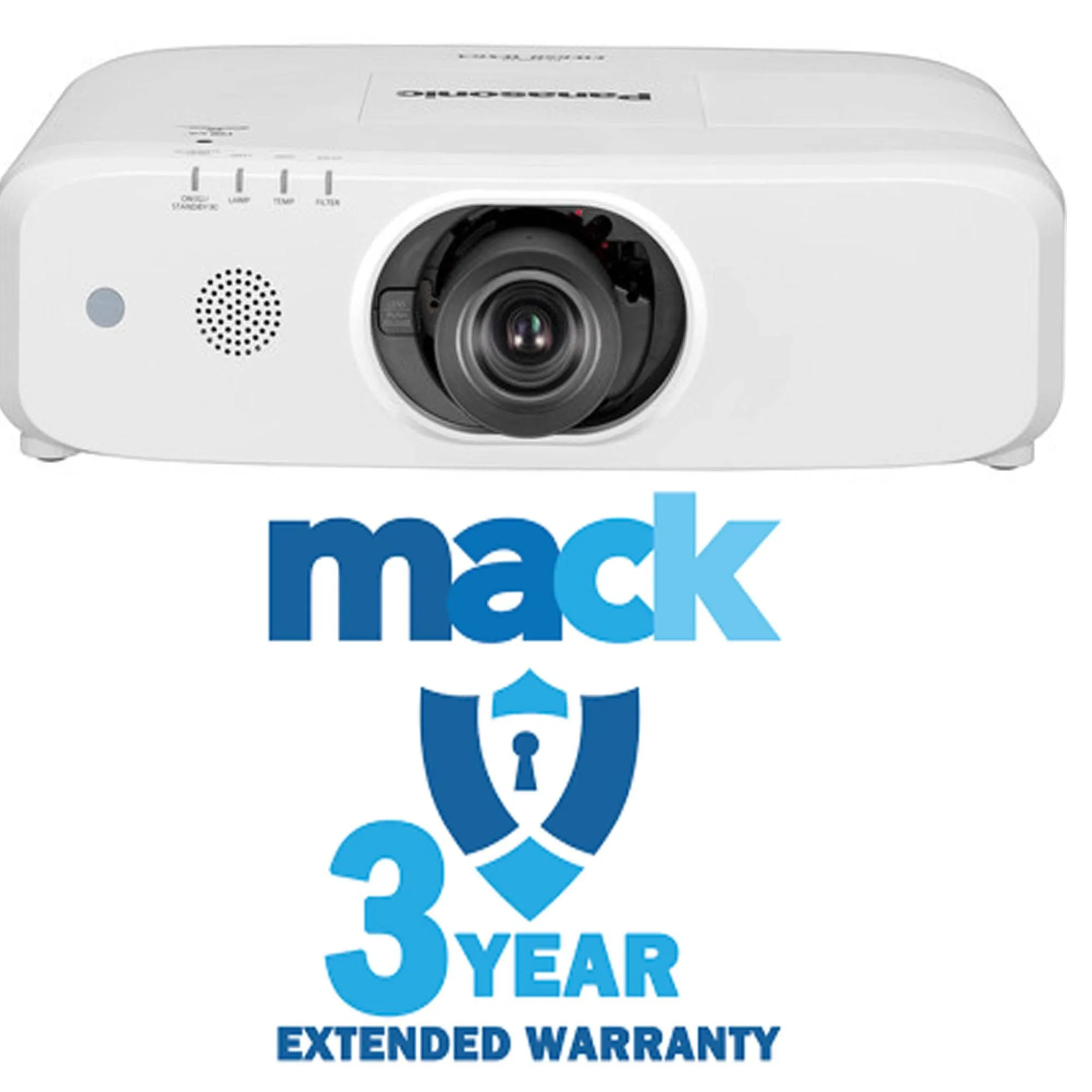 Panasonic PT-EW650U 5800-Lumen WXGA 3LCD Projector (With Lens) &amp; 3 Year CPS Extended Warranty Bundle