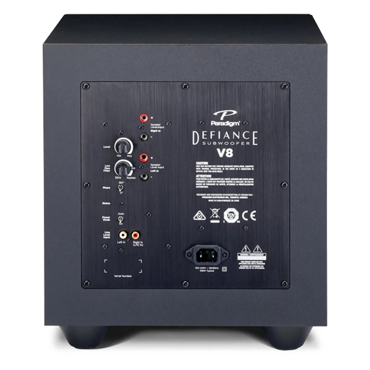 Paradigm OPEN BOX Defiance V8 Subwoofer - Excellent Condition