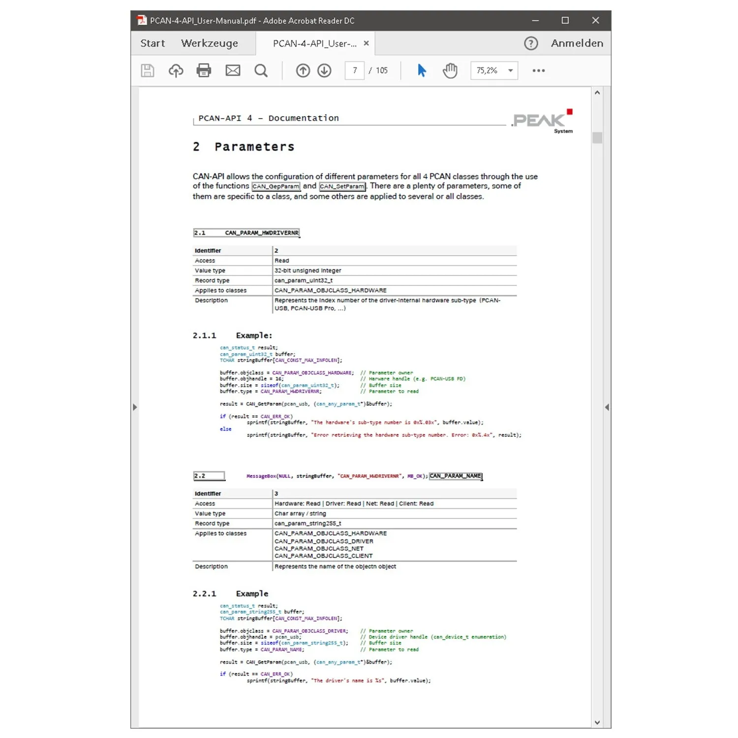 PCAN-Developer 4 : Software Development Package for CAN & CAN FD