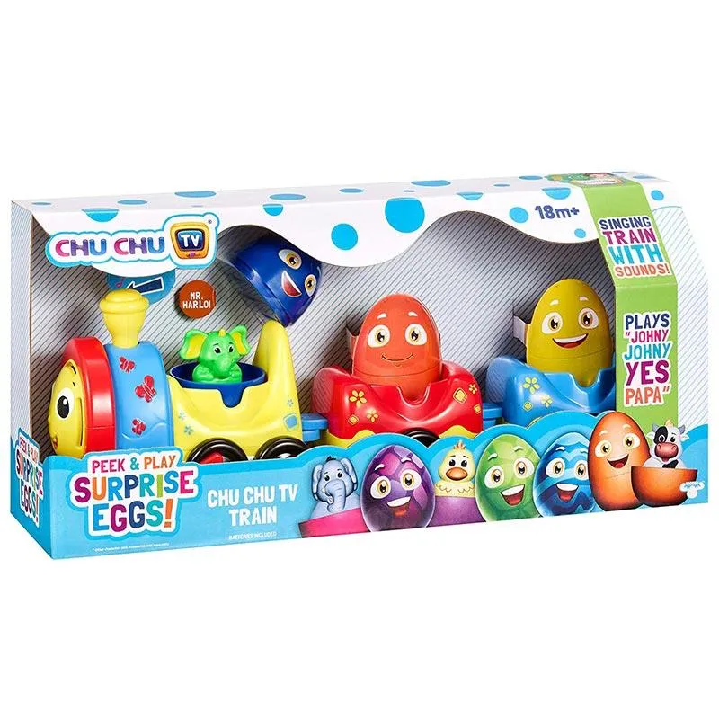 Peek & Play Surprise Eggs by Chuchu TV: Chu Train TV