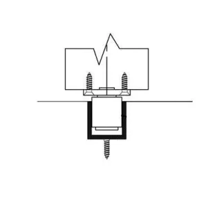Pemko 94A72 Aluminum Bottom Channel - 72" Length, Aluminum