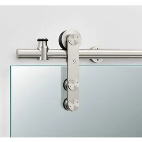 Pemko G60P/8 Polished Stainless Steel Sliding Glass Panel Track System -  98.4375" Length