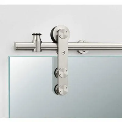 Pemko G60P/8 Polished Stainless Steel Sliding Glass Panel Track System -  98.4375" Length