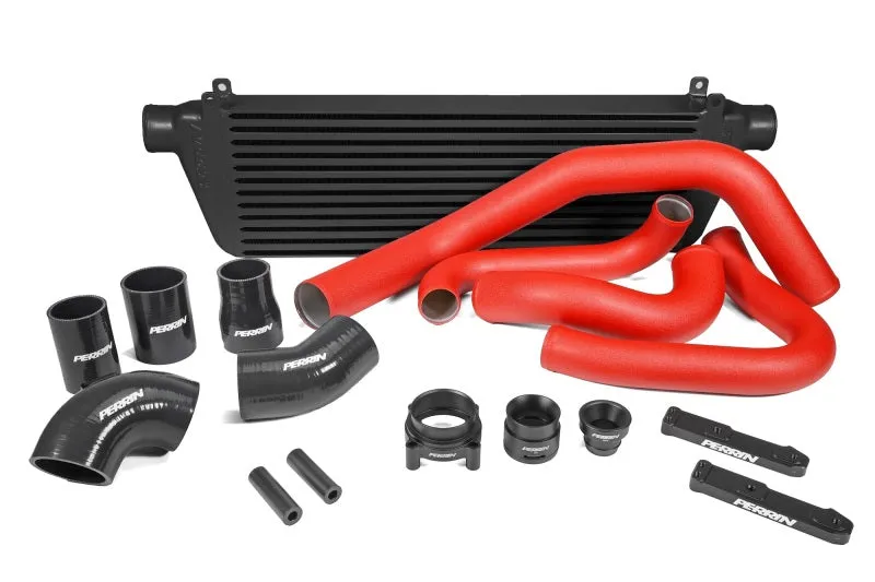 Perrin Front Mount Intercooler Kit (Red Tubes & Black Core) - 22  Subaru WRX - PSP-ITR-441BK/RD