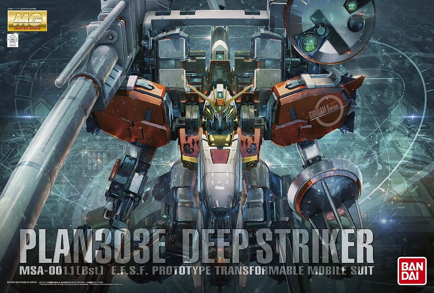Plan303E Deep Striker Gundam Sentinel MG 1/100 Model Kit