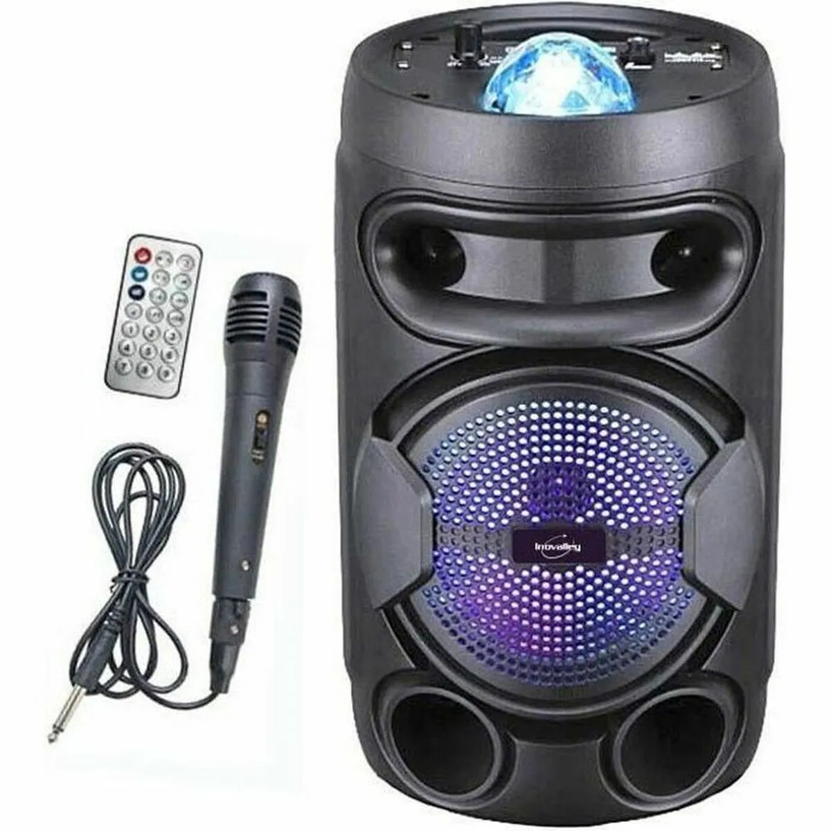 Portable Inovalley KA02 BOWL 400W Bluetooth Karaoke Speaker – Wireless Sound for Parties and Events