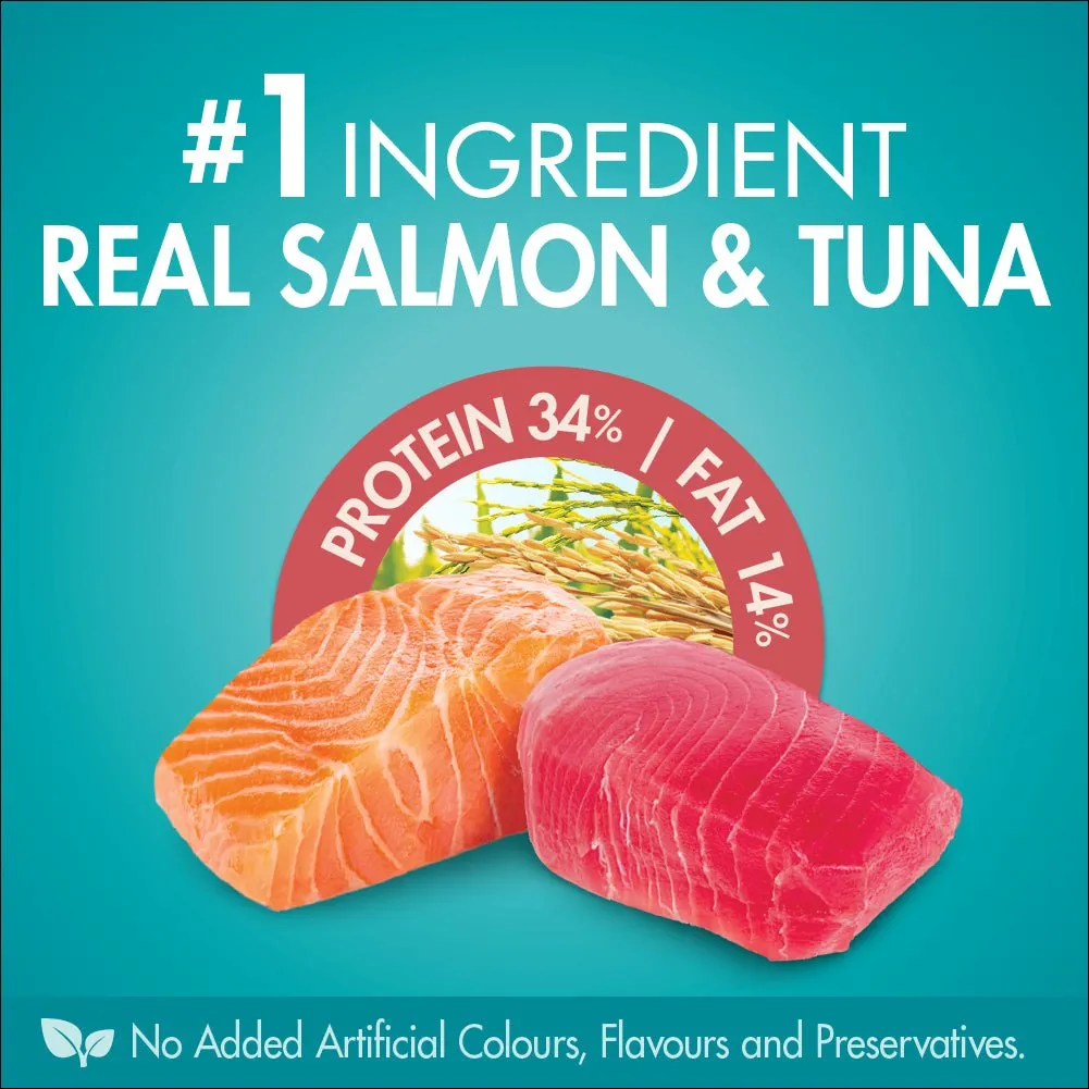 Purina One Adult Sensitive Salmon and Tuna Dry Cat Food 1.4Kg