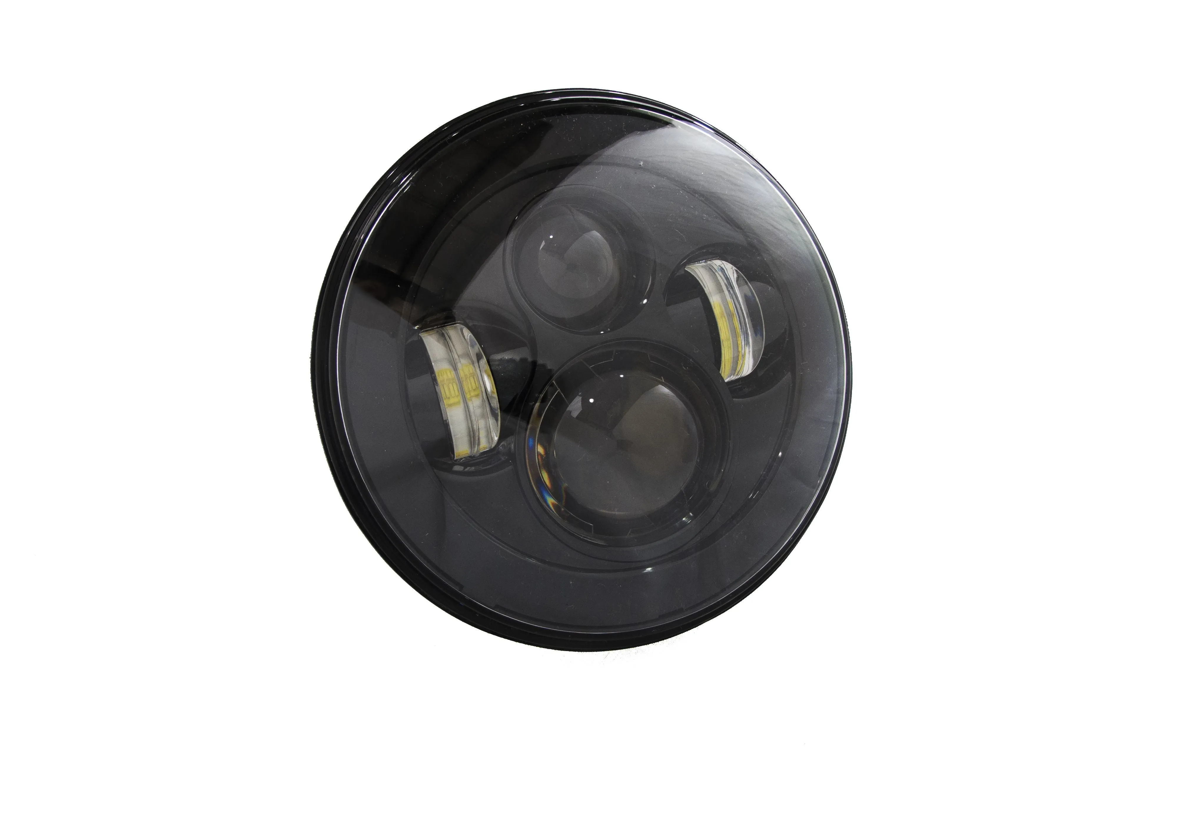 Race Sport RS Headlights Land Rover Range Rover (1995) [7in LED Projector Conversion Kit 4x10W ] Plug-&-Play H4 H/L - Black